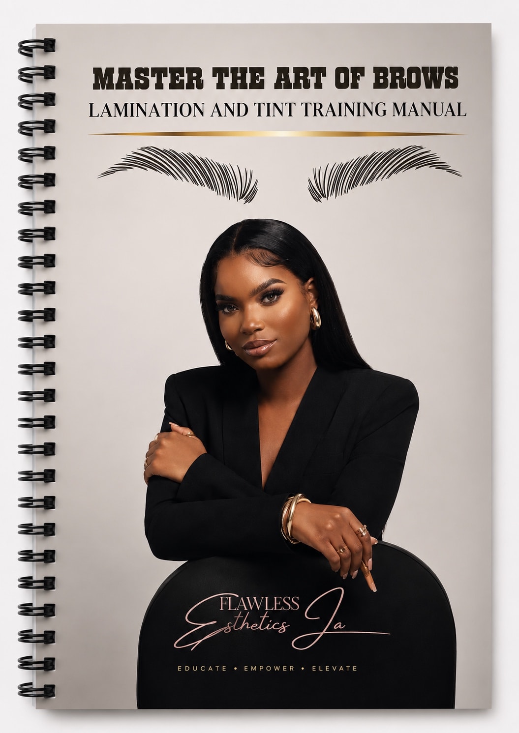 The Flawless Esthetics brow tint and lamination training manual